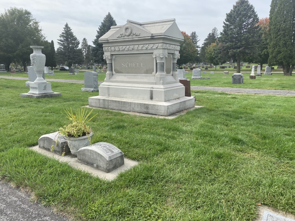 August Schell Gravestone at New Ulm City Cemetery