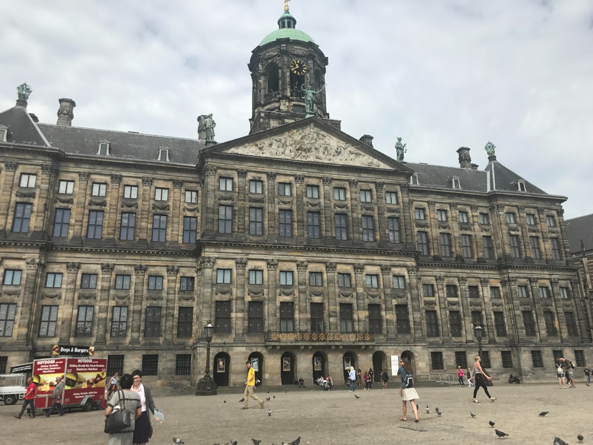 Royal Palace in Dam Square Amsterdam