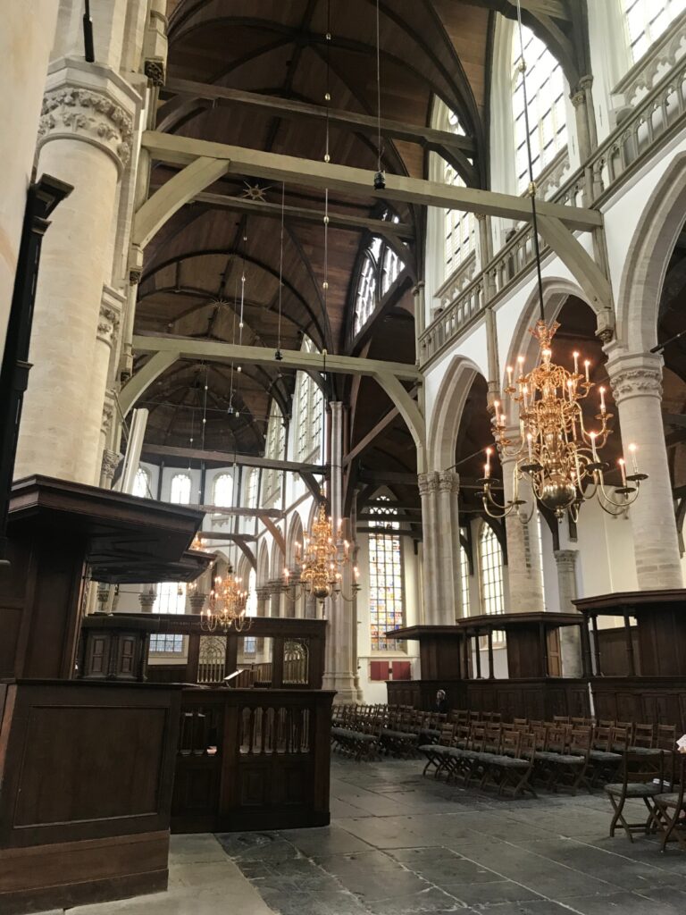 Inside the Oude Kerk Amsterdam